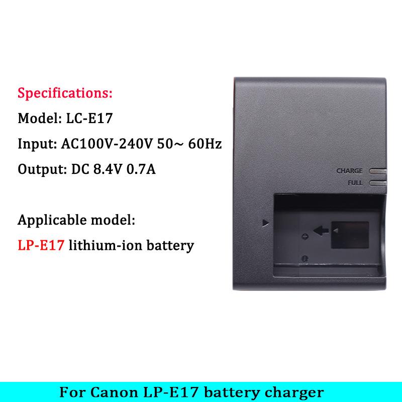 LC-E17 Camera Battery Charger for LP-E17 Lithium Battery