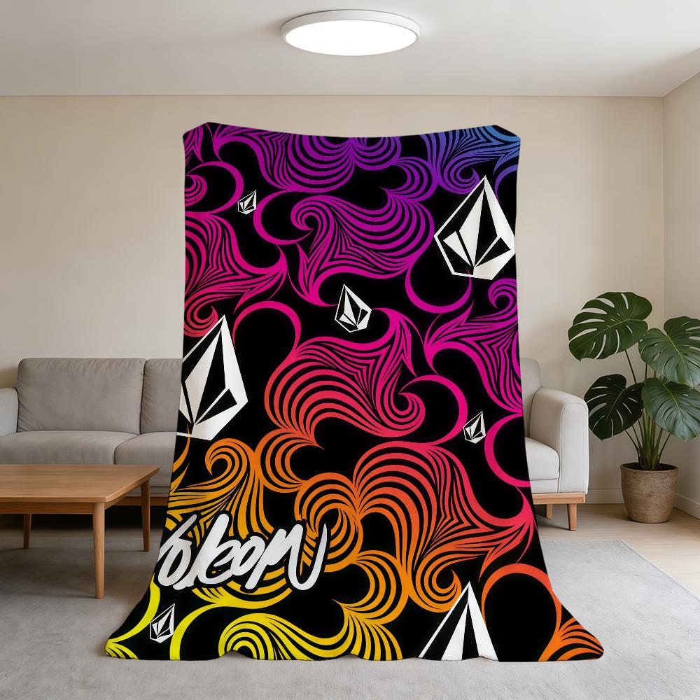 Decke Super Warm V-Volcom-ES Bequem Mode Plüsch Überwurf Kind Zuhause Sofa Schlafzimmer Marke Geschenk