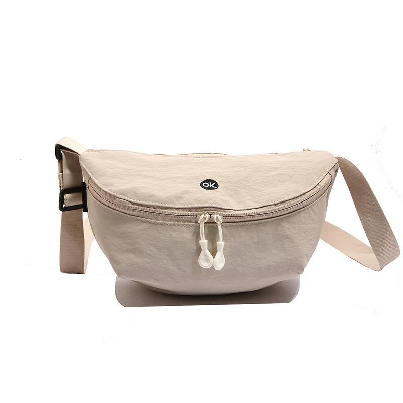 1Pc Niche Cloth Bag Small Bag Women's Women's Bag Korean Version Messenger Bag Fashion Shoulder Bag Dumpling Bag