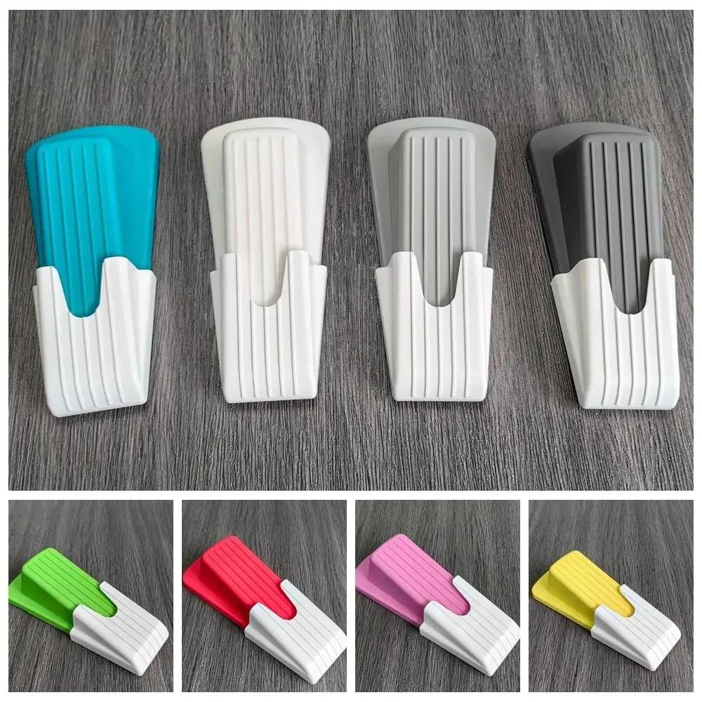 Safety Silicone Door Stop Stoppers Block Wedge Doorstops Door Stopper Home Office Door Rear Retainer Anti-collision Stop