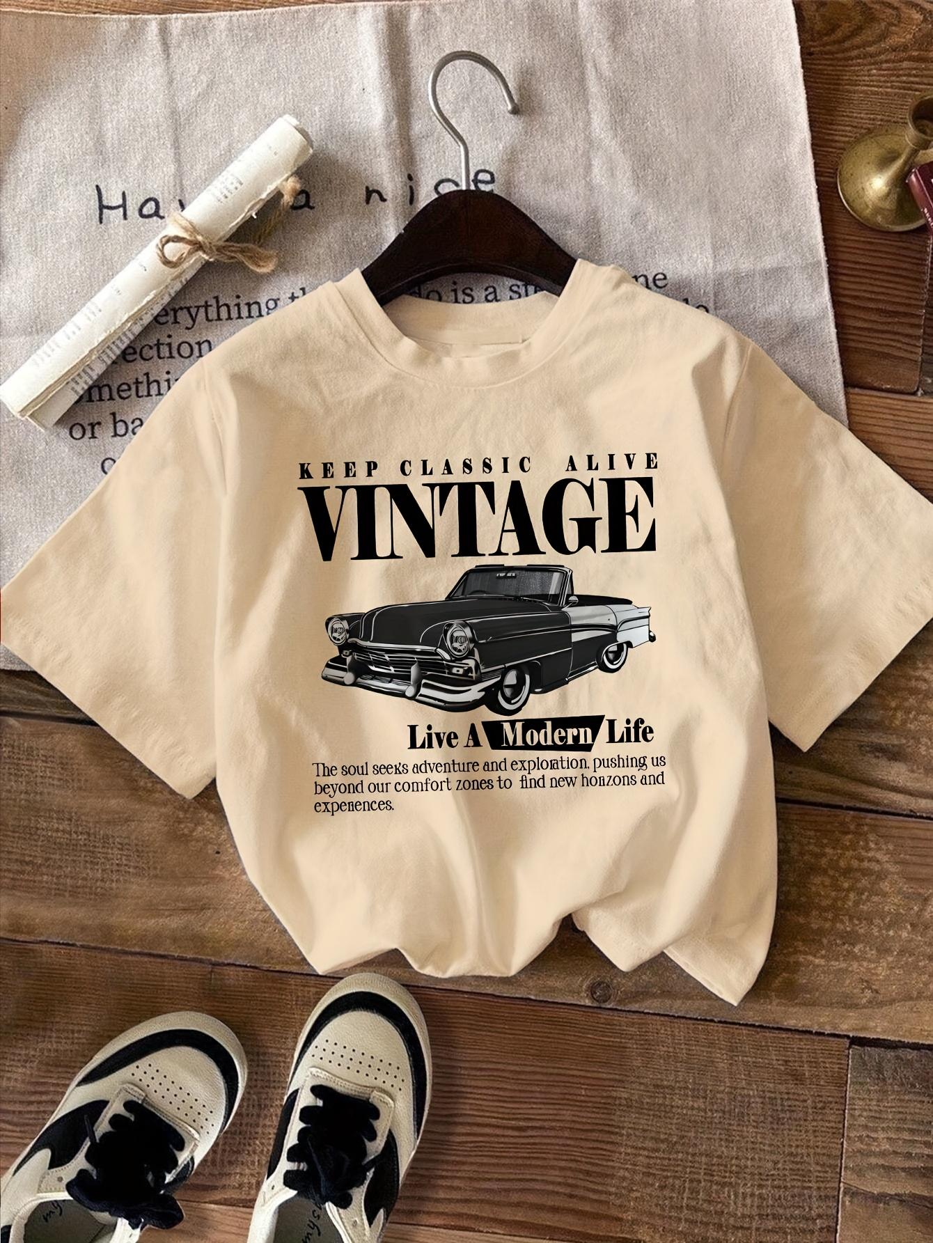 

The cartoon sardine letter printed T-shirt is a casual and versatile top with a style suitable for daily neutral and loose wear 4XL