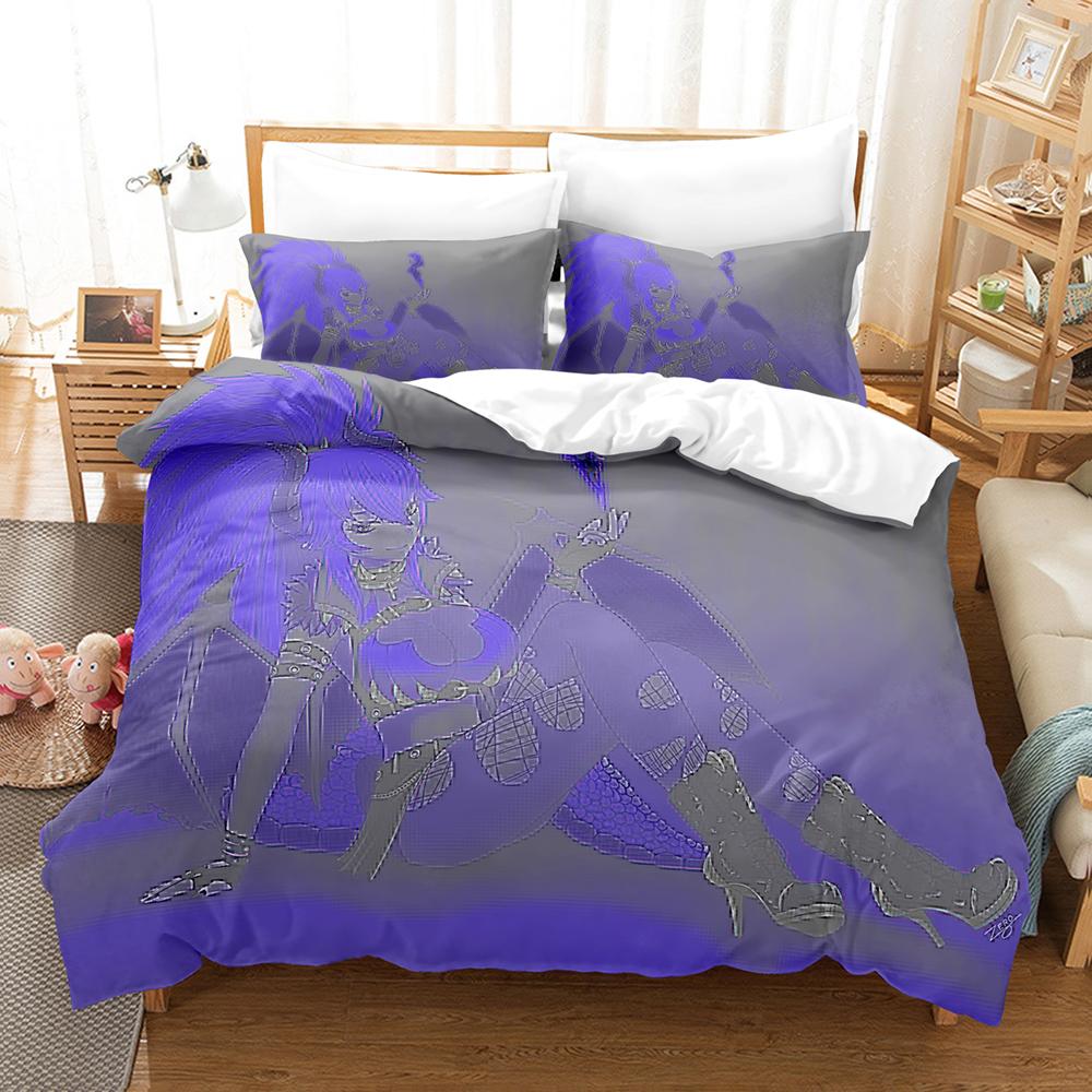 Hot Virtual Idol Zentreya Themed Bedding Set Skin Friendly Duvet Cover Pillowcases Cozy Indoor Sleeping Room Decoration