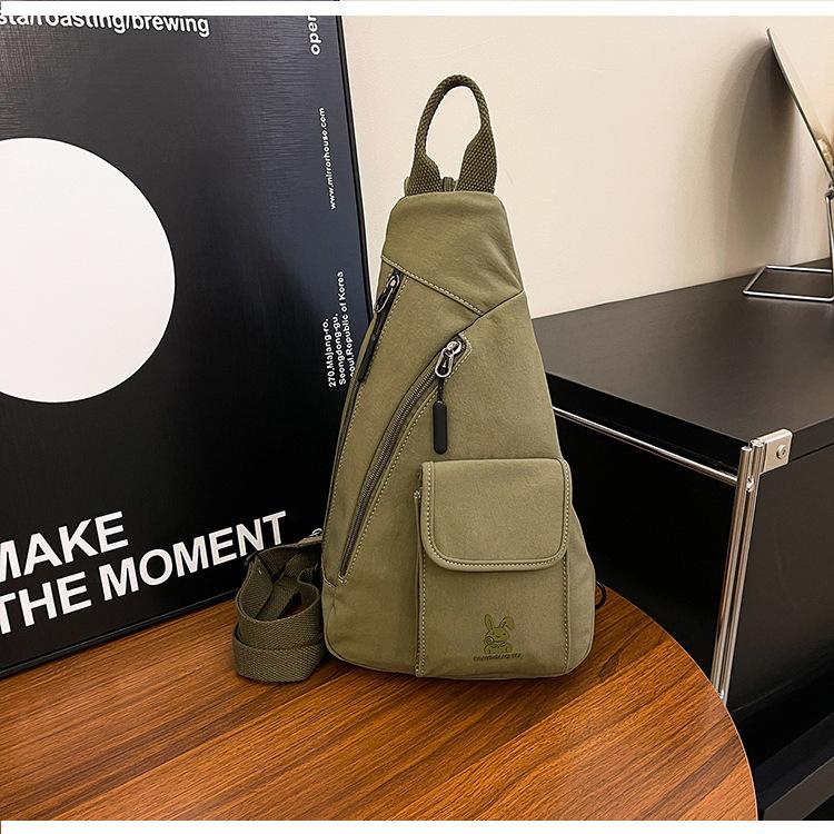 Breast Bag Women's New Fashionable and Simple One-shoulder Women's Casual Chest Large-capacity Messenger Bag Women's Breast Bag