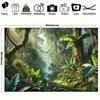 1 Piece of Tropical Jungle Background Wall Hanging Cloth, Room and Studio Props - Multi-purpose Home Decoration Banner