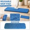Reusable Microfiber Mop Pads Replacement for Flat Mop Machine Washable Durable Cleaning Cloth Suitable for Household Floor Cleaning