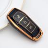 3 Buttons Tpu Car Key Cover Case For Ford Fusion Mondeo Mustang F-150 Explorer Edge - Soft Shell Fob Holder Key Chains