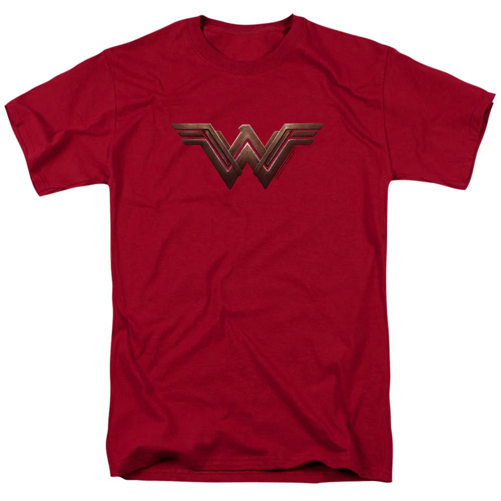 

Wonder Woman Movie Wonder Woman Logo Mens T Shirt Cardinal 4XL
