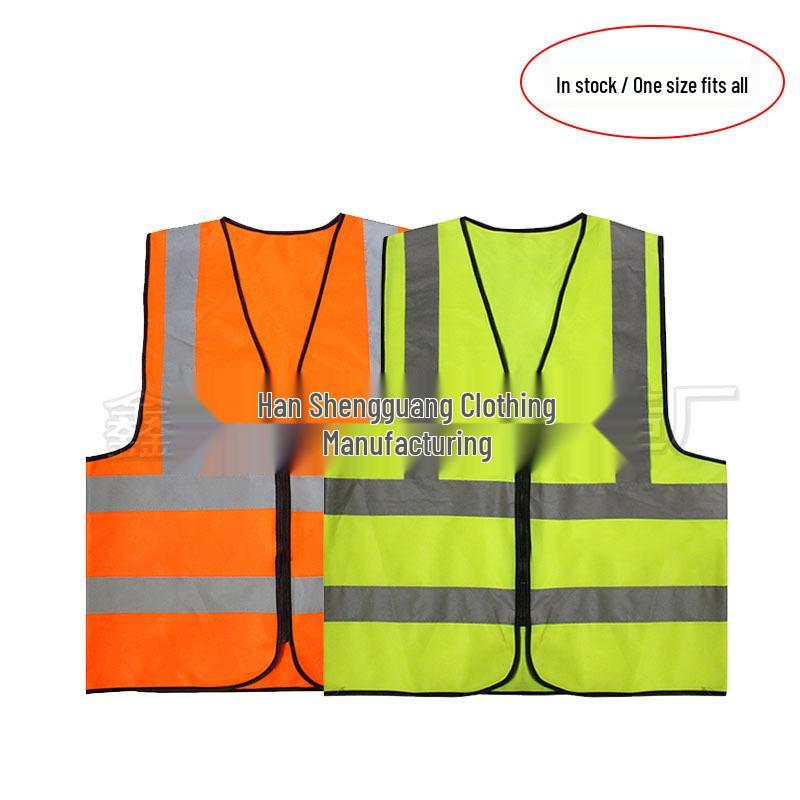 High-Visibility Reflective Safety Vest for Traffic and Construction Workers