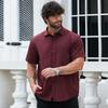 Dibinze Men's Plus Size Short Sleeve Thin Shirt