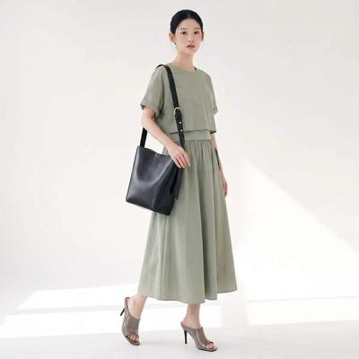 Waist BandIng Two In One Dress As2wo590