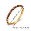 Romantic Enamel Flower Bracelet Vintage Chinese Cloisonne Bracelet  for Women