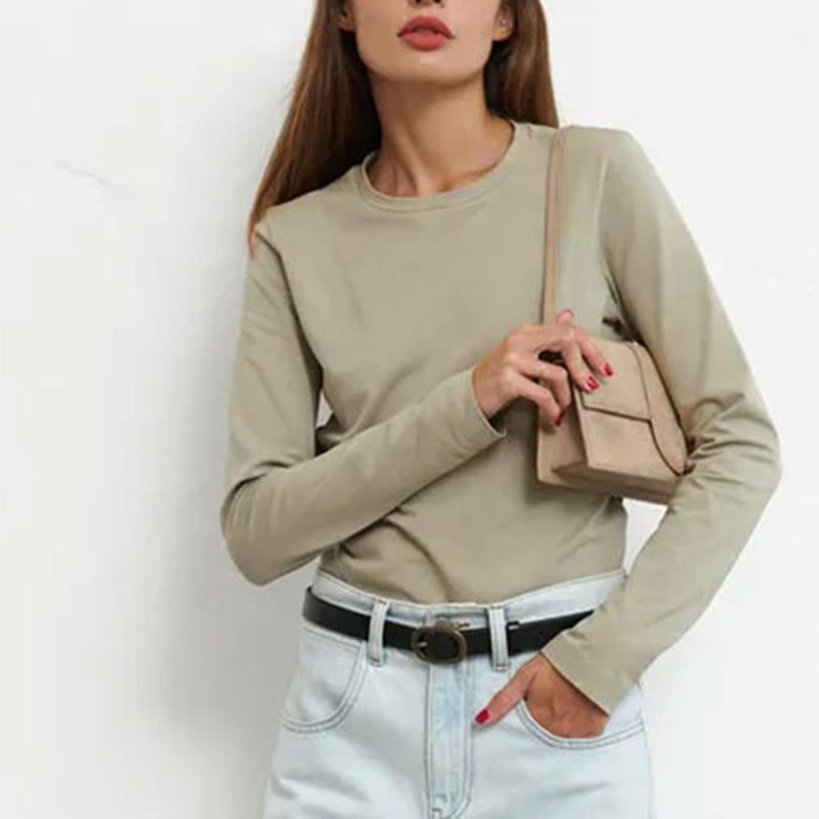 Женские футболки с длинными рукавами — фото 15