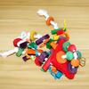 Parrot toys Vibrant wooden bird supplies Distinctive shape Diverse ways to play Complete variety Large bite bird toys