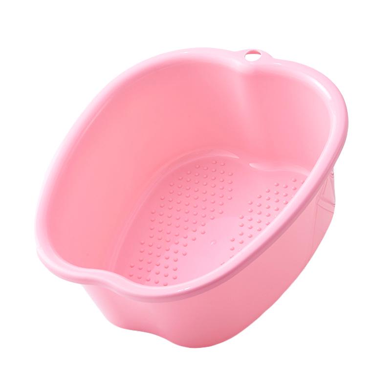 Thickened Apple-Shaped Plastic Foot Spa Basin for Massage and Soaking
