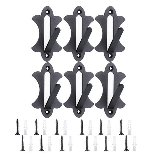 6Pcs European Mount Metal Skull Hanger Heavy Duty Deer Mule Antelope Coyote Small Game Animals Skull Wall Hanging Hook Rack