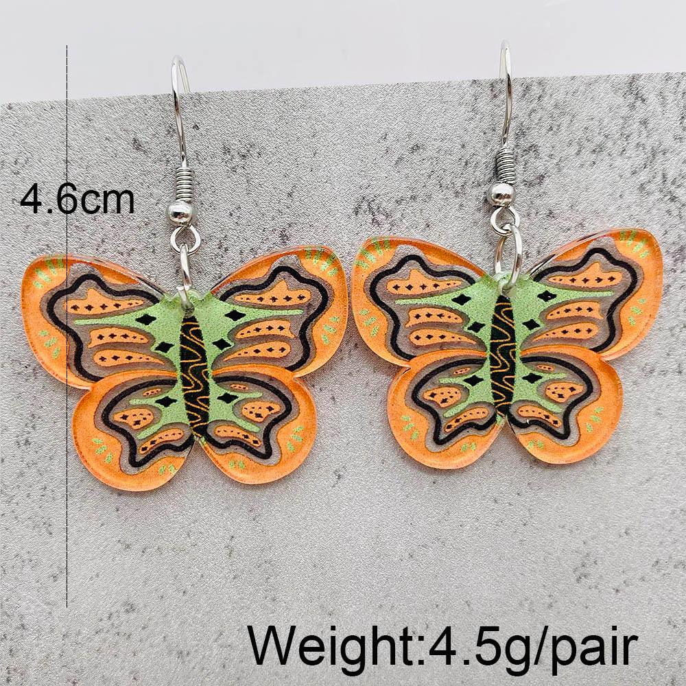 Christmas Ornament Table Lamp with Butterfly, Chicken, Heart Animal Acrylic Pendant Earrings - European & American Jewelry