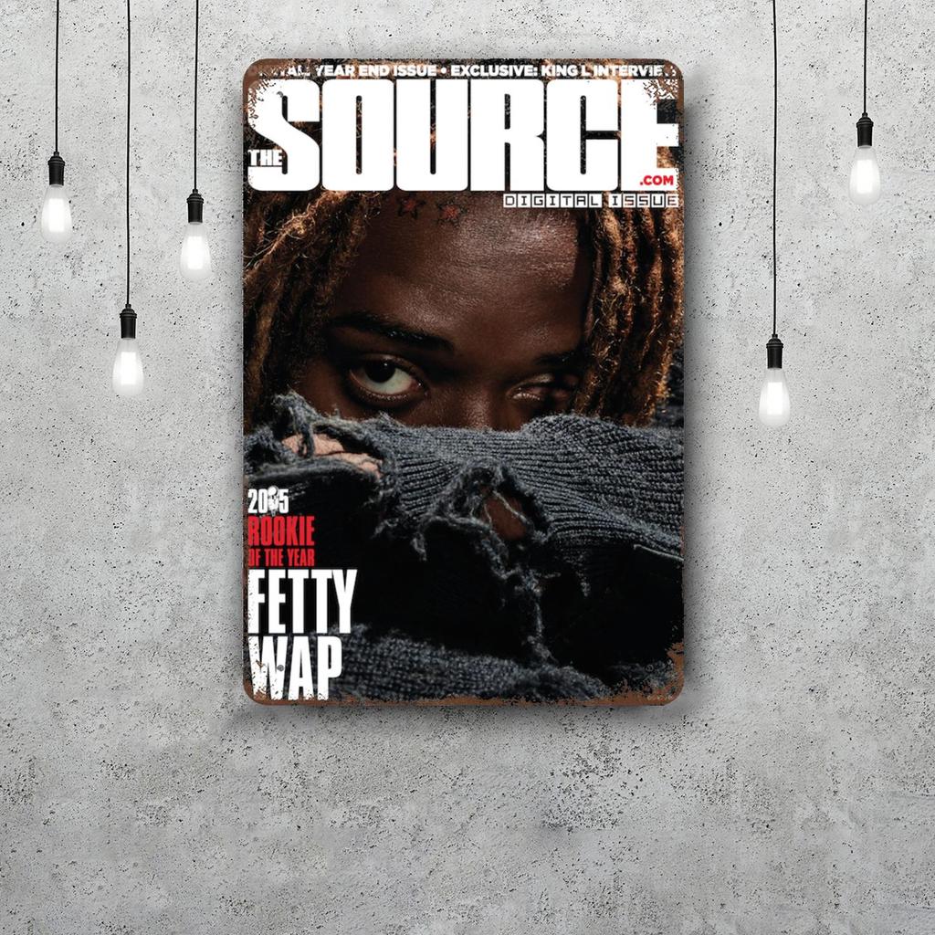Fetty Wap Vintage Tin Sign Home Decor Wall Decor Art Wall Mural Room Decoration Decor Retro Metal Sign Plate Bar Posters