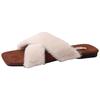 Fashion cross-strapped fluffy slippers women's outer wear home autumn and winter French niche casual temperament simple cotton slippers