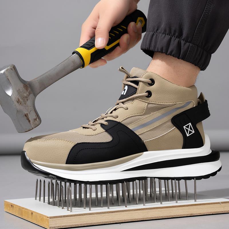 Large Size 50 Safety Shoes Men Steel Toe Shoes Platform Work Shoes Puncture-Proof Work Boots Indestructible Shoes Men Sneakers