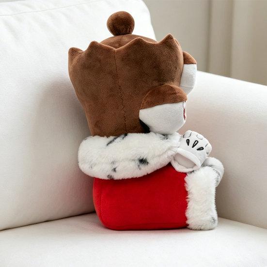 Circus Plush Toy Cartoon Character Stuffed Animal with Crown & Cape 21cm Soft Fantasy Animal Doll Birthday Gift for Kids Fans