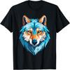 Wolf Costume Blue Wolf Head Werewolf And Wolves T-Shirt