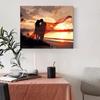 Frame Sunset Painting By Numbers Kits For Adults Landscape Beach Lover Diy Gift Acrylic Paint By Numbers For Diy Crafts 40x50cm