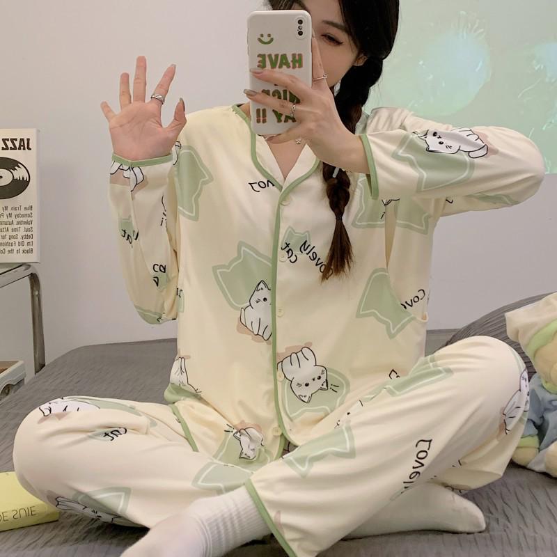 Adjustable Maternity Pajamas: Lightweight, Sweat-Absorbent Nursing Suit for Postpartum and Pregnancy Seasons