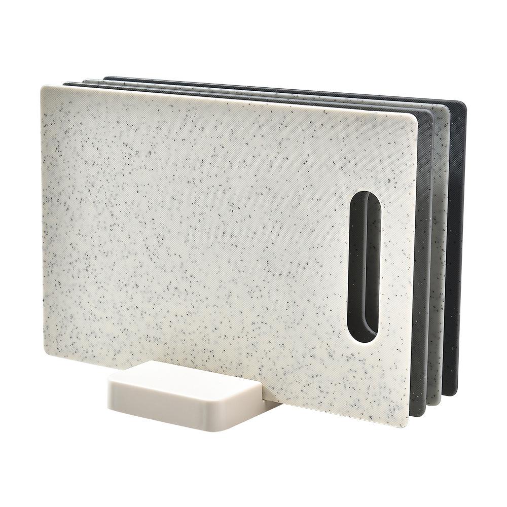 

/Набор разделочных досок для мраморной разделки с держателем, пластиковые разделочные доски для еды, кухонные нескользящие разделочные доски с антибактериальным покрытием