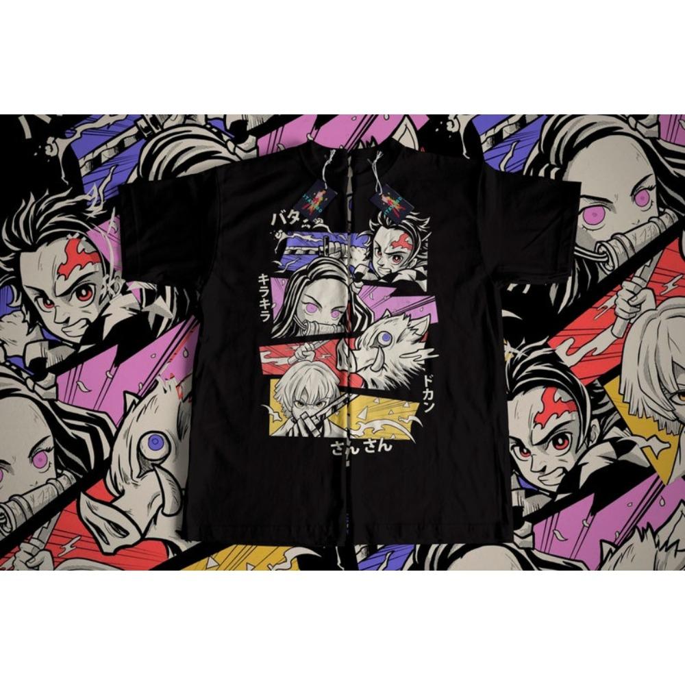 Demon Slayer Akaza (Upper Rank 3) Manga Style Graphic T-Shirt, Oversized Anime Streetwear Tee, Unisex Casual Top