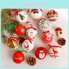 Christmas Theme Pattern Foam Ball Pendant Family Festival Decoration Props For Holiday Tree Decor And Festive Display