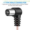 [C]FM Antenna 75  F Type Male Plug for Home Radio Stereo Signal Receiver Aerial