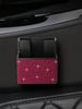 Bling Car Dashboard Organizer – Rhinestone Adhesive Storage Box, Non-Slip Liner, Universal Fit for All Vehicles