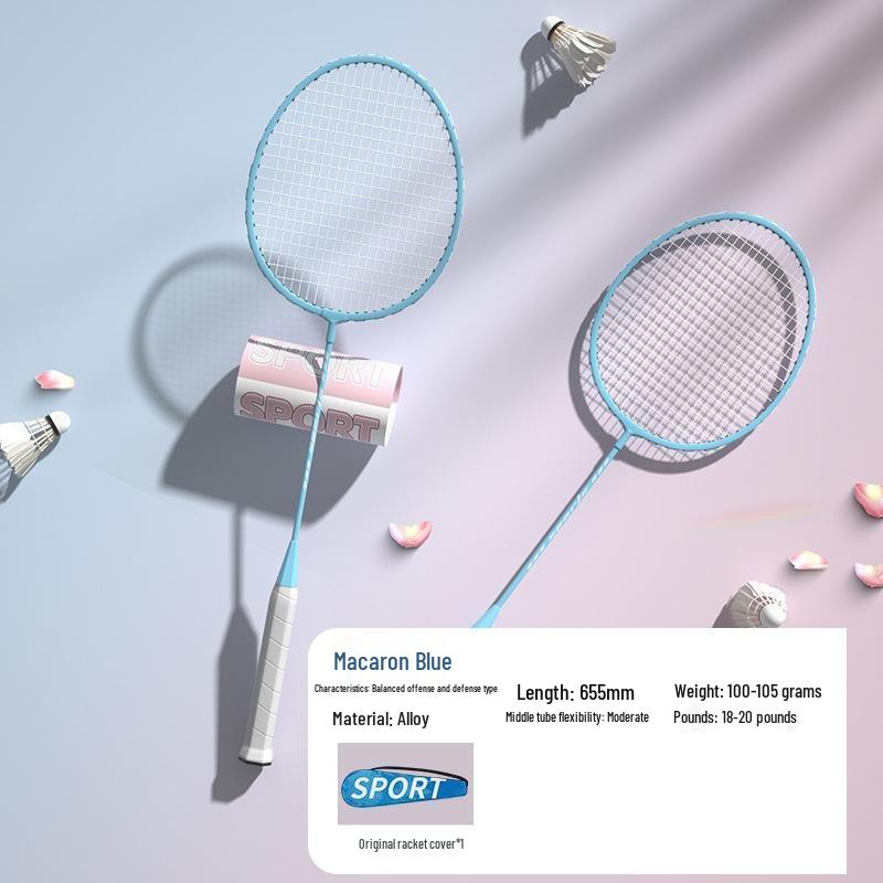 SEE KEAN Iron Alloy Badminton Racket 2-Pack