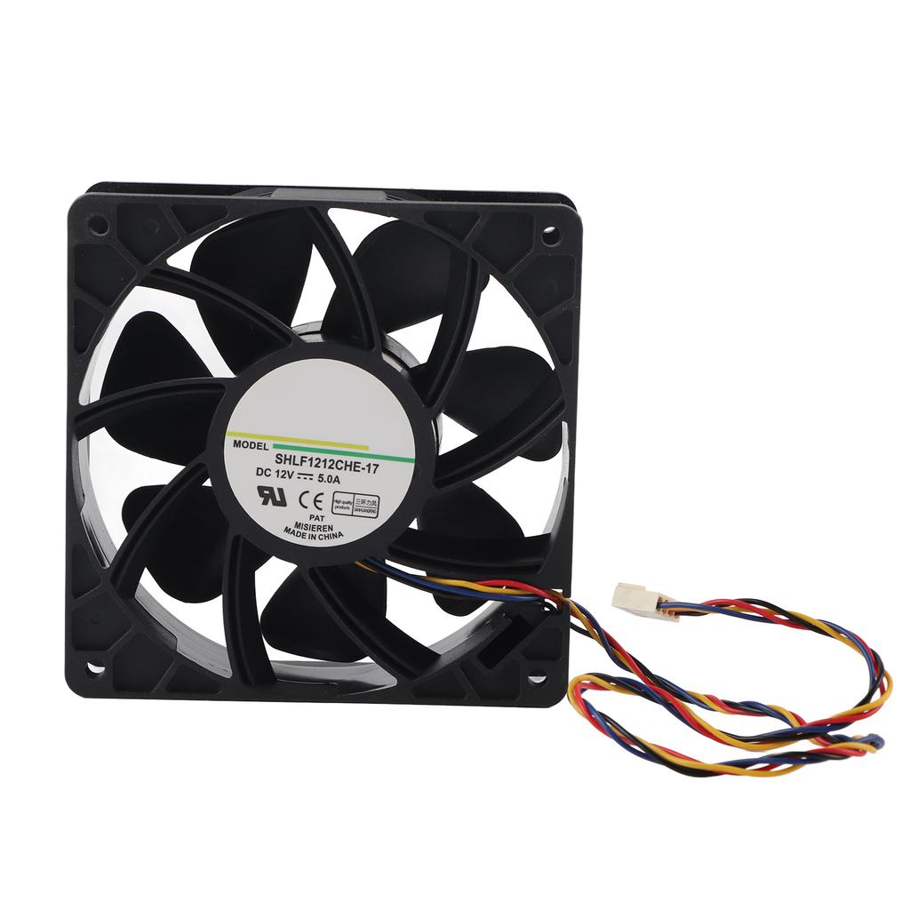 DC 12V 5.0A 7500RPM Cooling Fan Replacement 4 Pin Connector for Antminer S7 S9