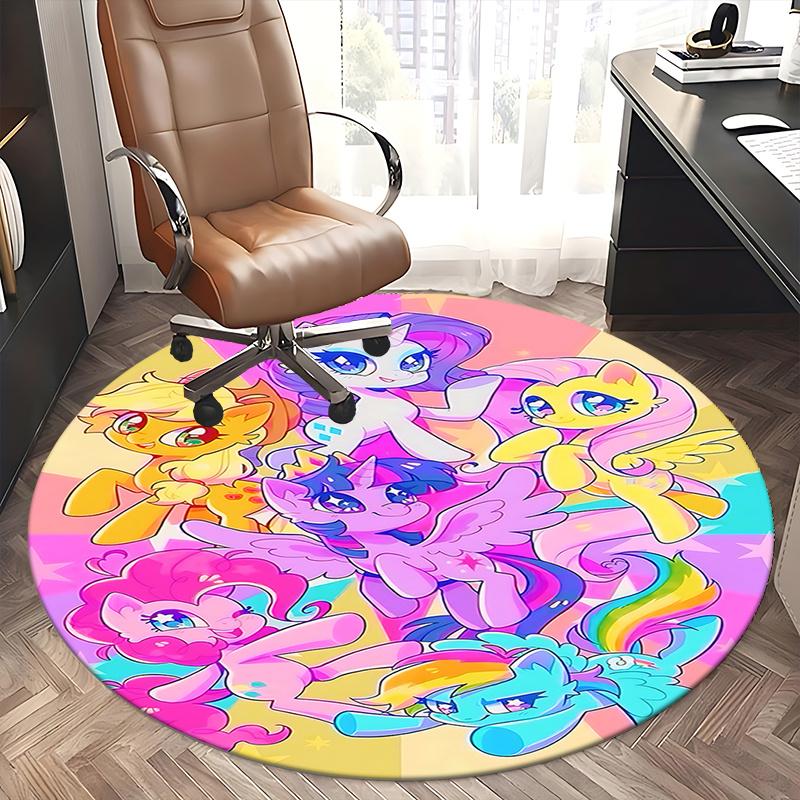 Colorful My Little Pony Round Chair Mat - Home Decor