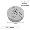 Zinc Alloy Kongming Puzzle Lock: Disentanglement Ring Educational Toy