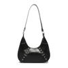 French niche design armpit bag 2025 winter new personalized fashion popular commuter shoulder crescent bag this year
