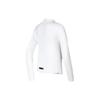 Fila Solid Color Stand Collar Fitness Slim Fit Long Sleeve Raglan T-Shirt Women Tops Jade-White A11W341207F-WT