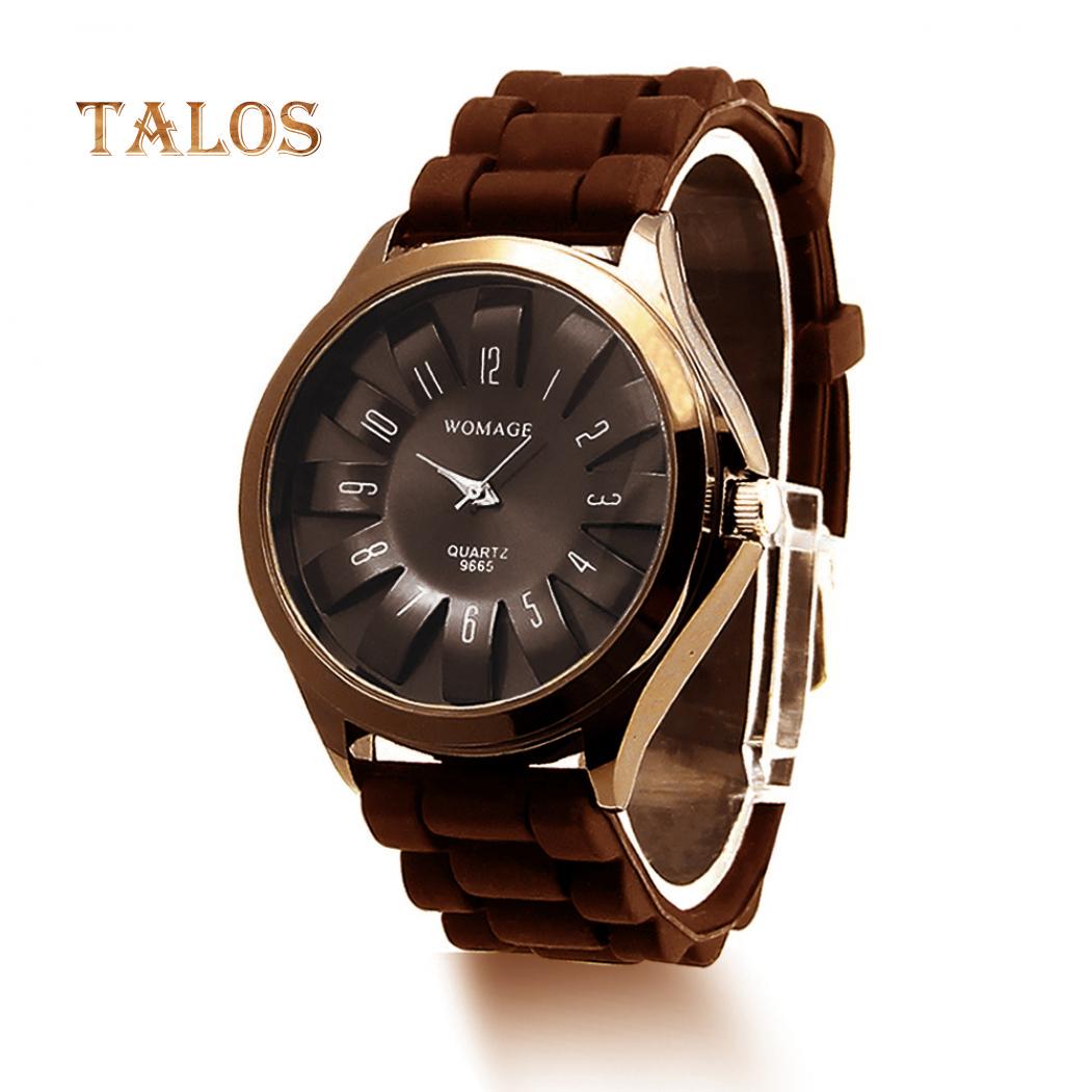 

Наручные кварцевые унисекс часы с силиконовым ремешком в спортивном стиле