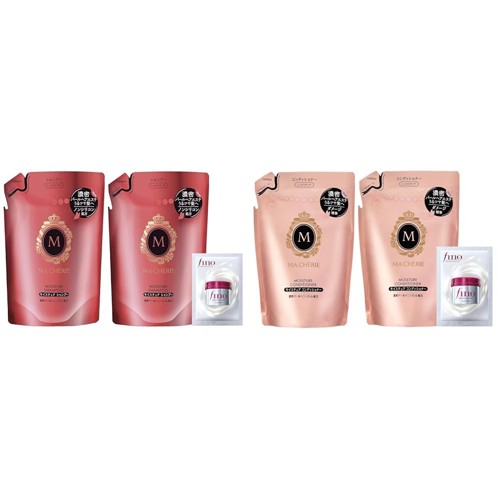 Masheri Set Moisture Shampoo EX Refill x2 + Conditioner Bonus Damage Repair