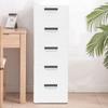 5-Tier Plastic Storage Cabinet, Stackable Drawer Organizer for Clothes, Bedroom - Modern White PP Dresser, Small Chest Tower