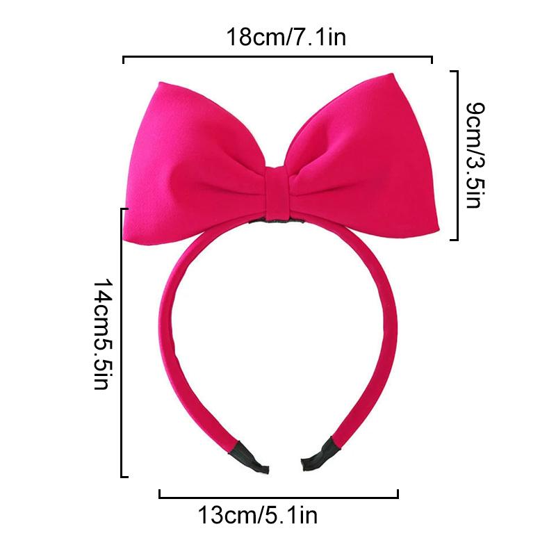 1PC Fabric Bow Large Head Hoop Hair Accessories Big Size For Girl Women Headband Bow Knot Bowknot Headwear