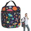 Colour Alien Rocket Spaceship Pattern Insulated Lunch Bag for Women Children Leakproof Food Boxes Thermal Lunch Box Tote