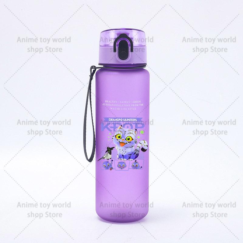 KPop Demons Hunters Large Capacity Sports Water Bottle Motivational Leak Proof Portable Reusable Cups Outdoor Travel Gym Jugs Kid Friendly