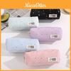 Canvas Pencil Case With Zipper For Students And School Supplies