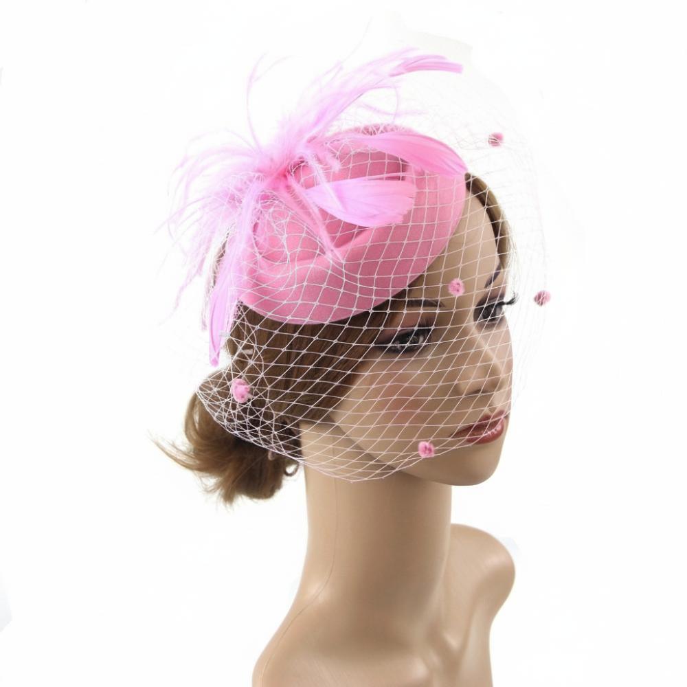 Fishnet Veil Felt Fascinator Hat Elegant Pillbox Hats New Wedding Veil Hat  Wedding Party