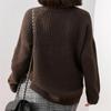 Turtleneck Knitted Sweater Women Solid Winter Thicken Jumper Ladies Casual Tops Oversize Korean Bottoming Pullover