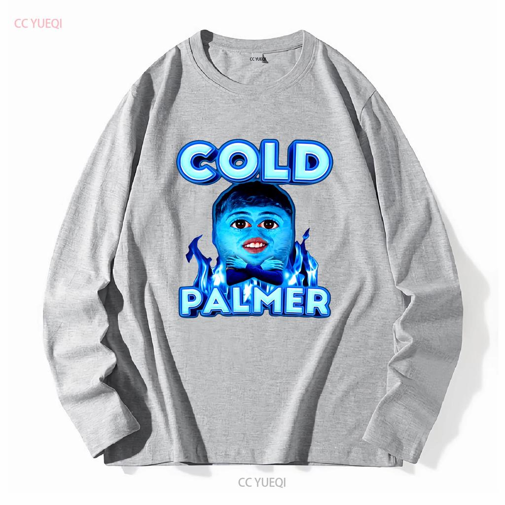 Koszulka Cold Palmer M z długim lub krótkim rękawem vintage spranie Unisex miękka rozciągliwa moda stylowa lekko góra do noszenia na co dzień