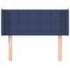 VidaXL Tête de lit avec oreilles Bleu 83x16x78-88 cm Tissu3119182