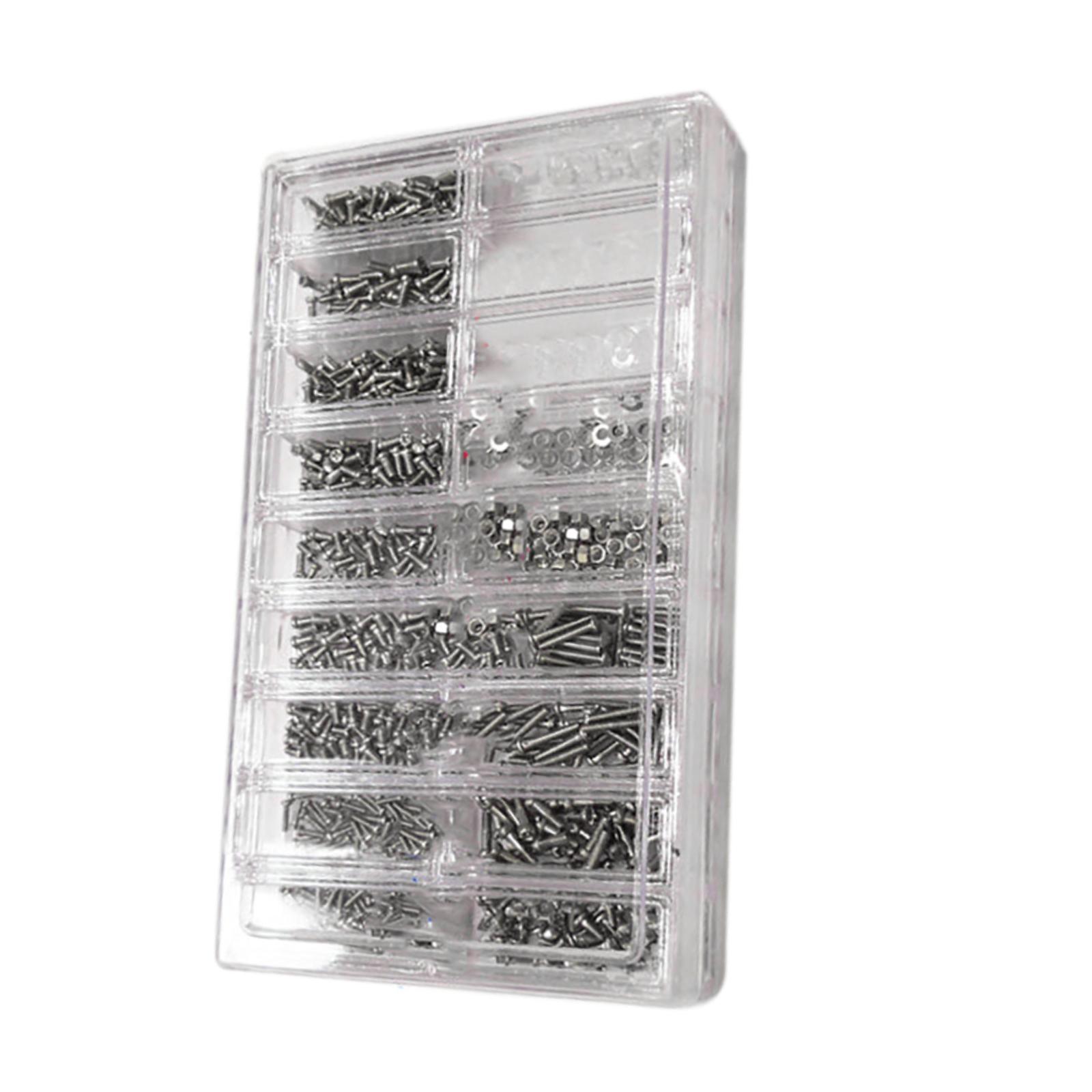 

1000PCS/box Stainless Steel & Plastic Eyeglass Sunglass Screws Nut Watchmaker Repair Tools Watch Accessories For Watchmaker United States